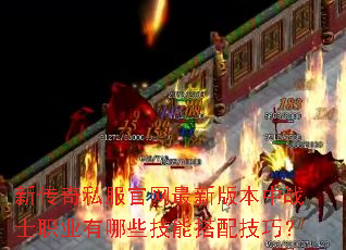 �´���˽���������°汾��սʿְҵ����Щ���ܴ��似�ɣ�