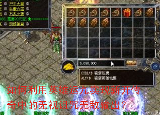 如何利用英雄运九实现新开传奇中的无视诅咒无敌输出? 如何利用英雄运九实现新开传奇中的无视诅咒无敌输出?