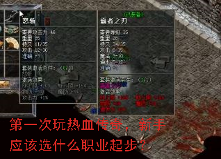��һ������Ѫ���棬����Ӧ��ѡʲôְҵ�𲽣�