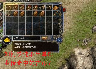 如何快速取出单职业传奇中的古币? 如何快速取出单职业传奇中的古币?